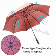 RST high quality wholesale chinese umbrella windproof golf long automatic with l