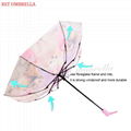 RST new design small animal automatic three folding umbrella balinese umbrella 3