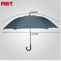 RST outdoor plaid UV protection straight umbrella windproof umbrella big size 4