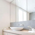 2mm double coated framed aluminum mirror for bathroom 3