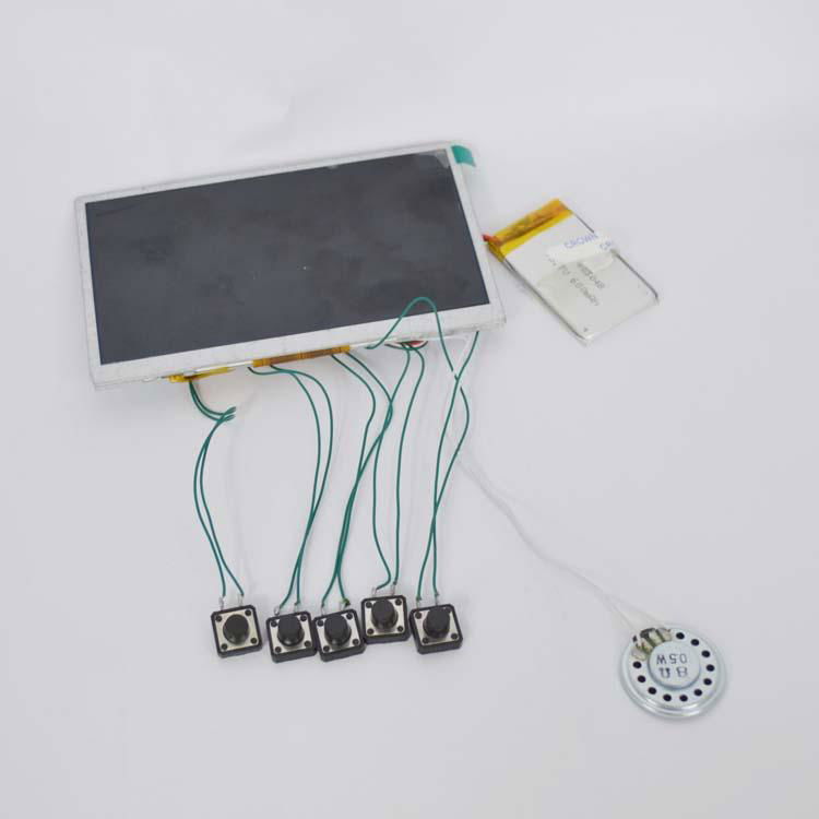 7 inch TFT LCD color screen video module for greeting card 3