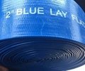 Blue pvc agricultural water discharge lay flat hose 2