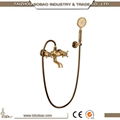 Latest Wall Mounted vintage Bronze Bath Water tap Bathtub Faucet 5