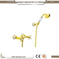 Bathroom Rose Gold Brass Bath Mixer