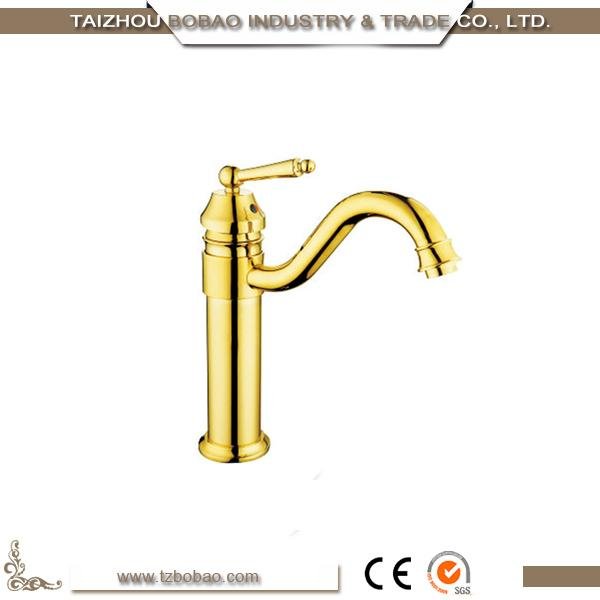 Home Decoration Bathroom Rayol Diamante Gold Polish Jewelry Faucet 2