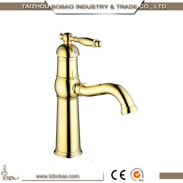 Home Decoration Bathroom Rayol Diamante Gold Polish Jewelry Faucet 5