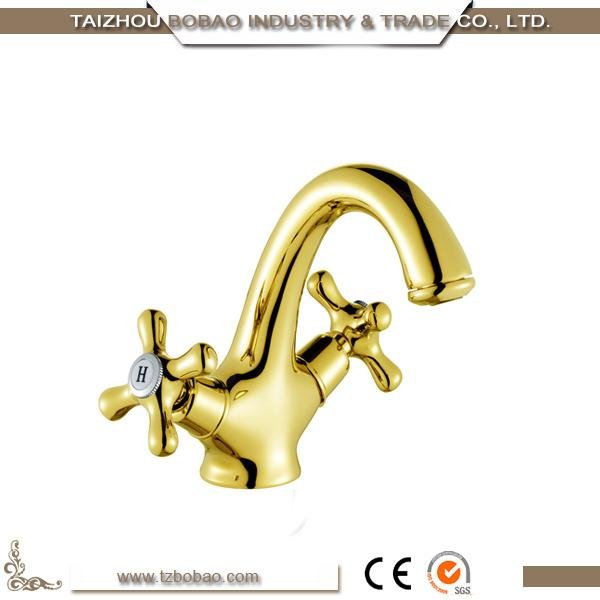High Quality Brass Decorative Rose Gold Water Tap with Long Neck 3
