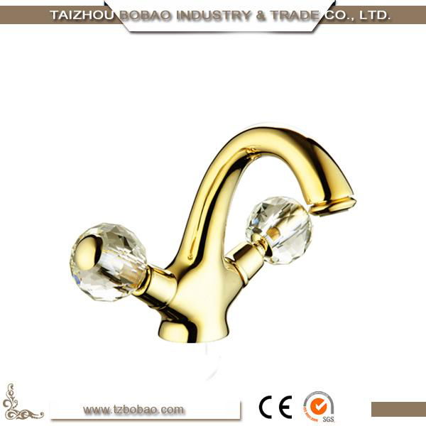 High Quality Brass Decorative Rose Gold Water Tap with Long Neck 5