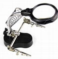 MG16129-A Magnifying Glass With Alligator Clip For Fix Phone