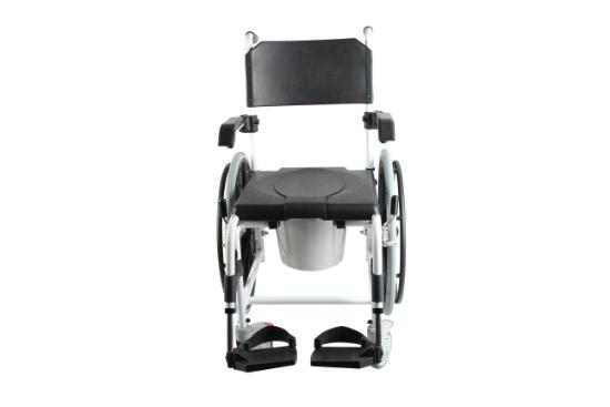 3 in 1 Commode Shower Chair, Transport Commode Wheelchair, Shower Wheelchair