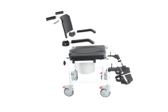 3 in 1 Commode Shower Chair, Transport Commode Wheelchair, Shower Wheelchair