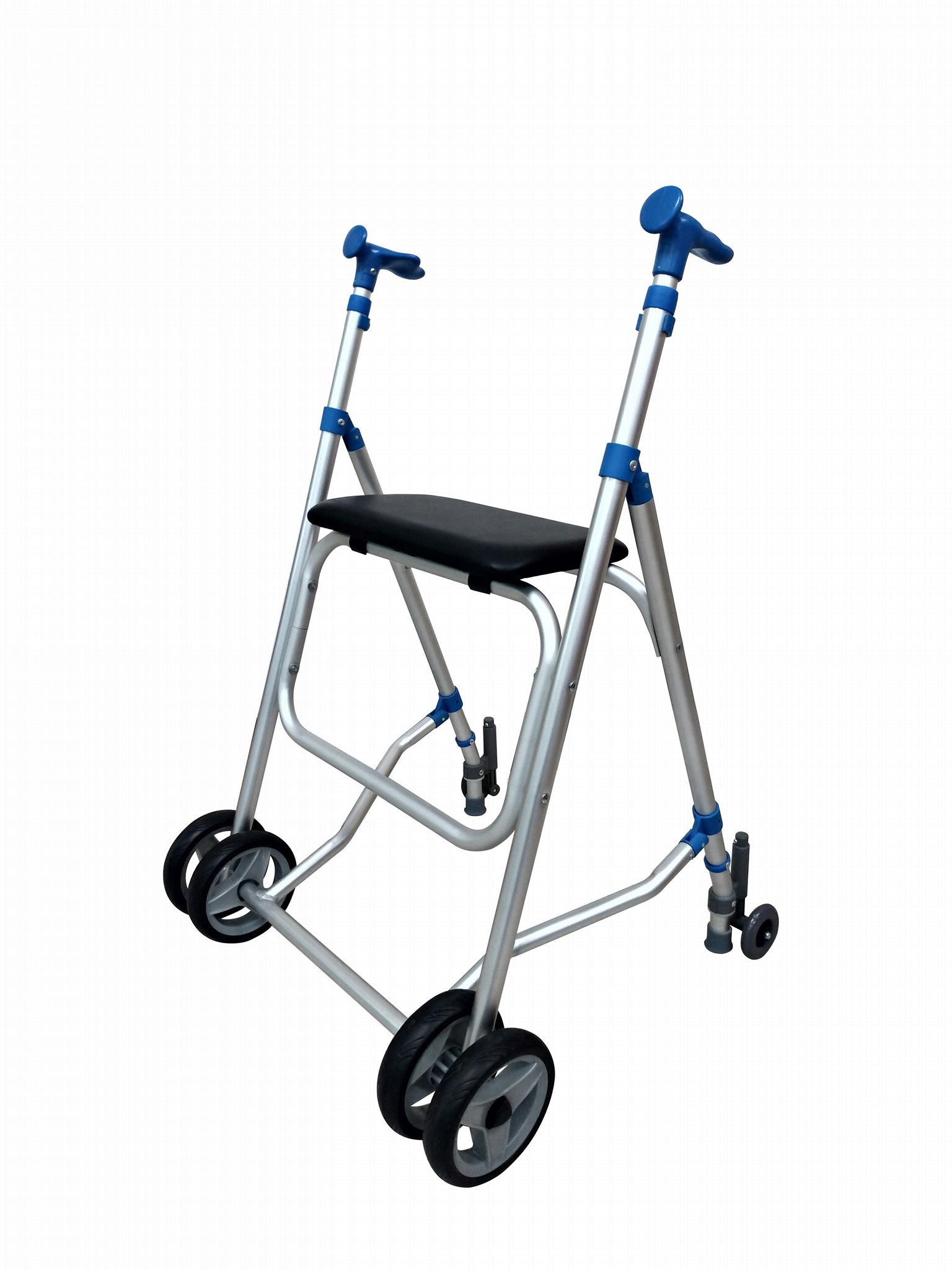 Aluminum Walker, Lightweight Folding Walker, Height Adjustable Walker