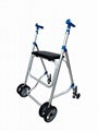 Aluminum Walker, Lightweight Folding Walker, Height Adjustable Walker 1