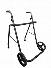 Steel Walker, Height Adjustable Folding Walker with 8" Wheels