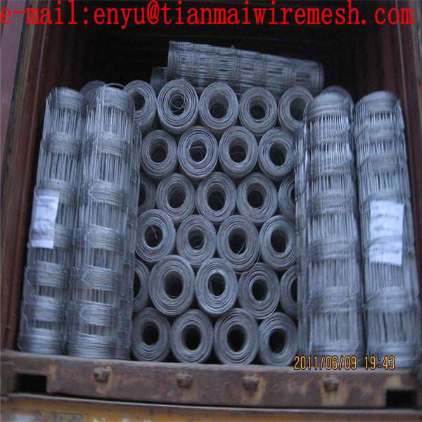 animal farm fence hot dipped galvanized fixed knot woven wire fence wire mesh 3
