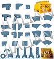 SICOMA concrete mixer wear parts wear plate 2