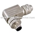 M12 A code male female metal assembly connector ip67 ip68 waterproof  1