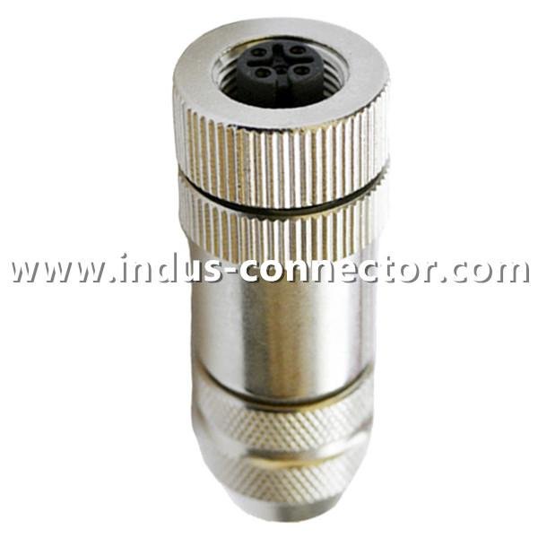 M12 A code male female metal assembly connector ip67 ip68 waterproof  4
