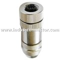 M12 A code male female metal assembly connector ip67 ip68 waterproof  4