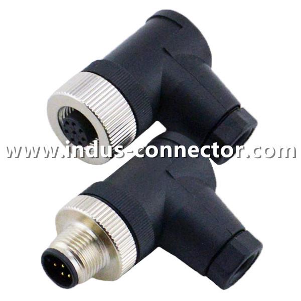 Plastic assembly connector M12 waterproof sensor shielded cable for aerial   5