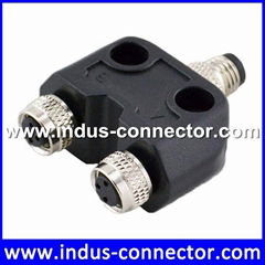 Connector deutsch connector splitter push in wire 3 pin m8 a code y cable water