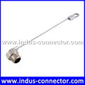 Antenna connector with ring shielded ethernet m8 elbow cap