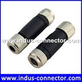 Underwater female 4 poles screw locking straight assembly connector for industry