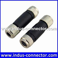 Underwater female 4 poles screw locking