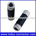 Underwater female 4 poles screw locking straight assembly connector for industry 2