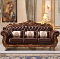 New European leather living room luxury  sofa  2