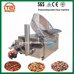 Gas Heated Plantain Potato Chips Donut Deep Batch Fryer Frying Machine