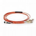 Multimode MPO/MTP to 8 LC Fiber Optic Patch Cord 1