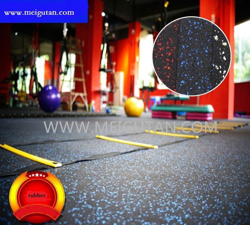 gym rubber floor exercise mat