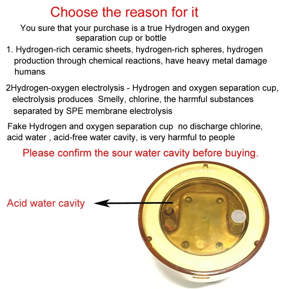 Hydrogen generator water H2 cup Wireless transmission High hydrogen 4