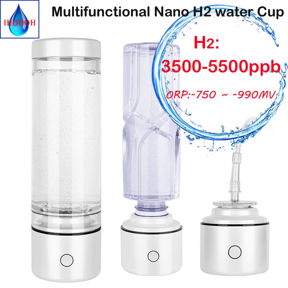 Nano SPE&PEM High hydrogen Rich concentration H2 water bottle