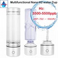 Nano SPE&PEM High hydrogen Rich concentration H2 water bottle