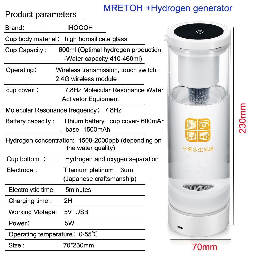 7.8HZ/Hertz Molecular Resonance Effect Technology water Hydrogen Generator  4