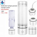 High Hydrogen rich H2 Nanometre water bottle SPE Electrolytic ion membrane 1