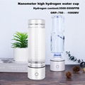 SPE High Hydrogen rich Nanometre water bottle ORP -800mv H2 Ionizer h2 generator 1