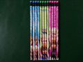 7"  Length Silk Printing 2B Pencil With Eraser 2