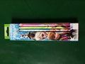 7"  Length Silk Printing 2B Pencil With Eraser 3