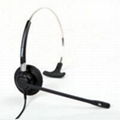 professional voip corded call center telephone headset with noise cancelling 