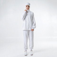 White Long Sleeve High-quality Food Factory Worker Uniform