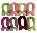 Colorful velvet mini hook hanger accessory