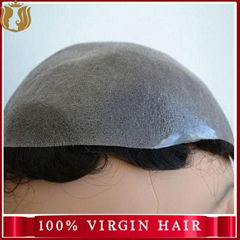 Factory Selling Monofilament Human Hair Toupee for men