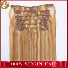 Wholesale Price Virgin Indian Hair Yaki Straight Human Hair Extension Double Dra