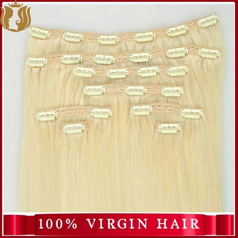 Wholesale 2018 New Color Double Drawn Clip In Hair Extensions