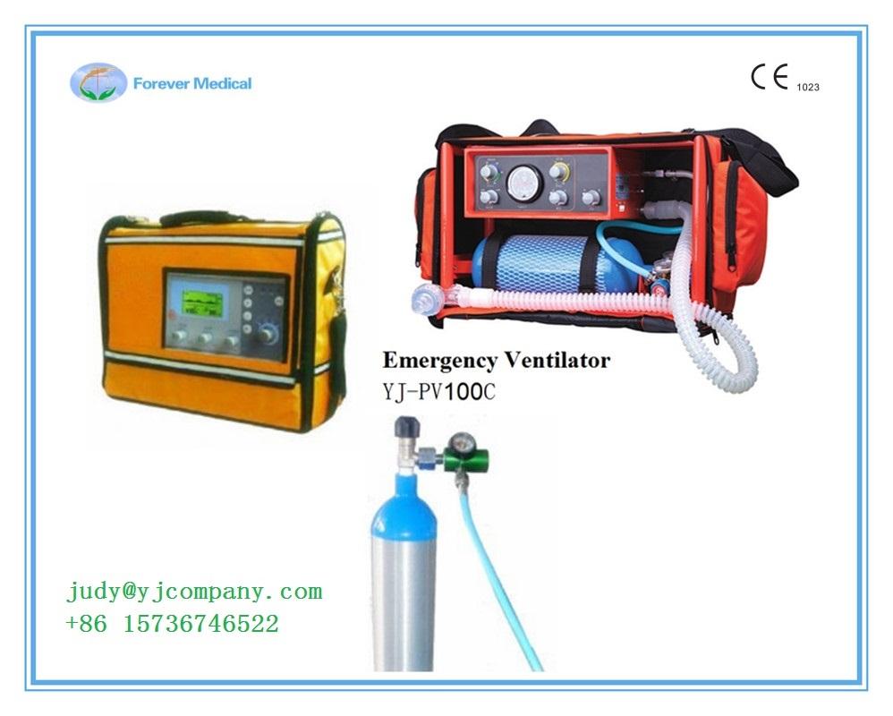 Pneumatic Driven Electronic Control Ventilator Hospital ICU Medical