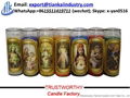 wholesale religious glass jar 7 day aroma candles