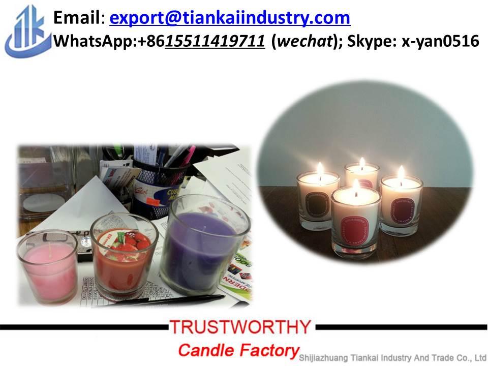 wholesale religious glass jar 7 day aroma candles TKGC tiankai